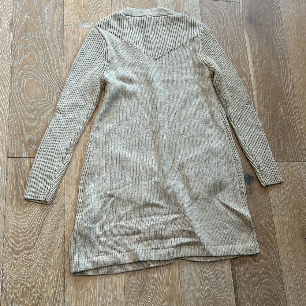 White House Black Market Long Cardigan Button Front Sweater